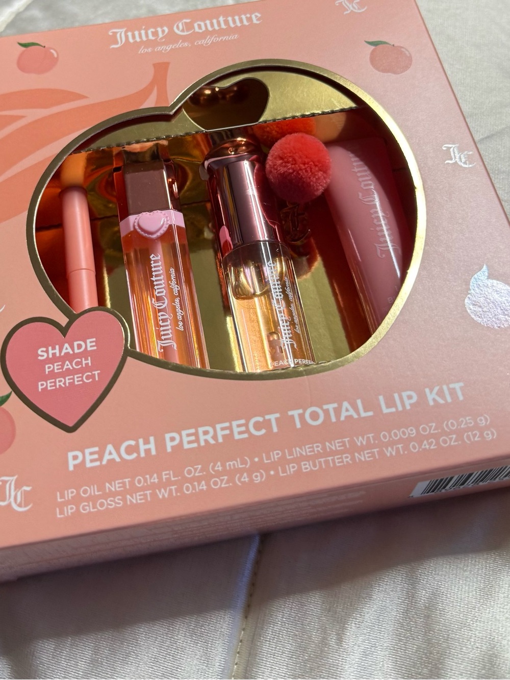 Juicy Couture Peach Perfect Total Lip Kit - Peach Pink & Coral